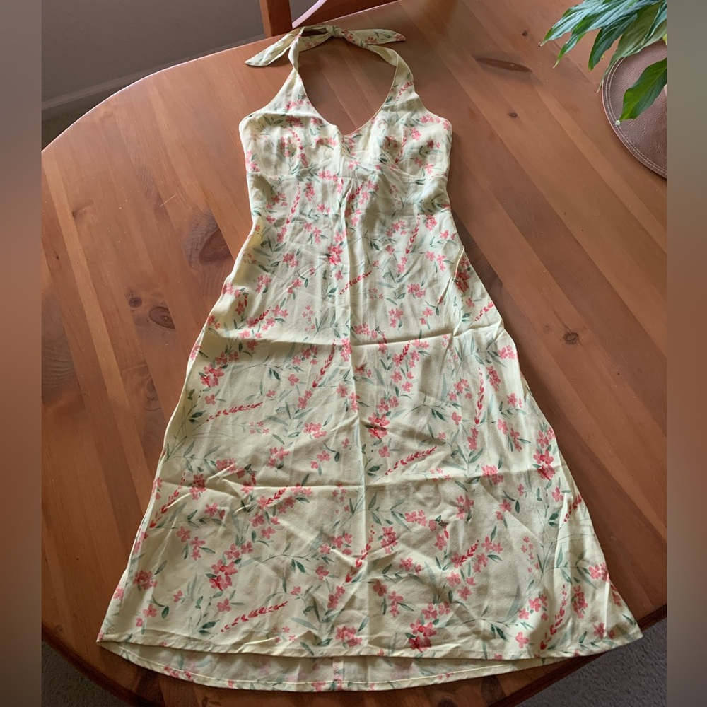 Vintage AE Halter Midi Dress